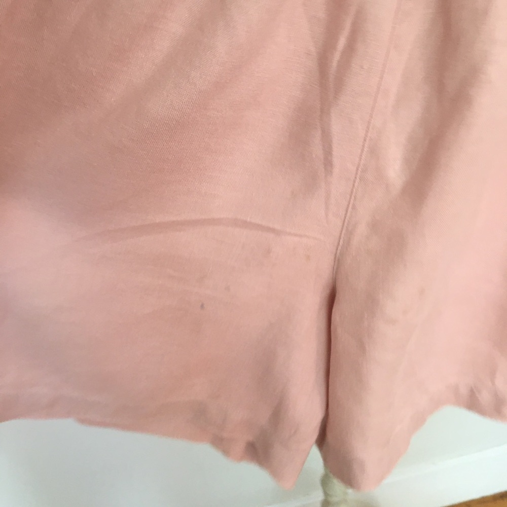 Vintage faded pink linen shorts - Picture 12 of 15